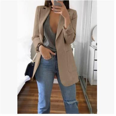Women’s Casual Longline Blazer Jacket