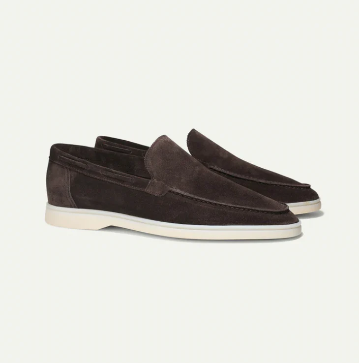 Men's Slip-On Suede Look – Slip-On, Breathable & Spring & Summer