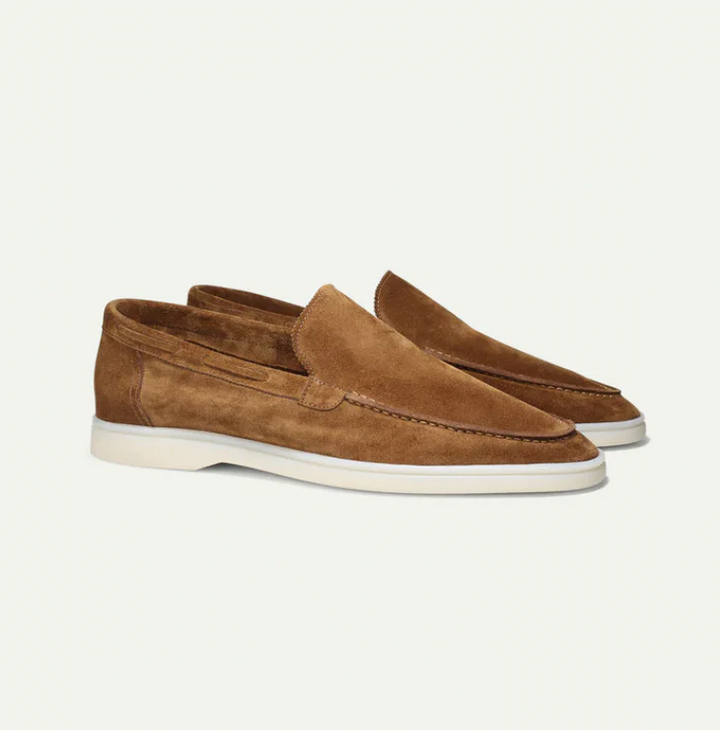 Men's Slip-On Suede Look – Slip-On, Breathable & Spring & Summer