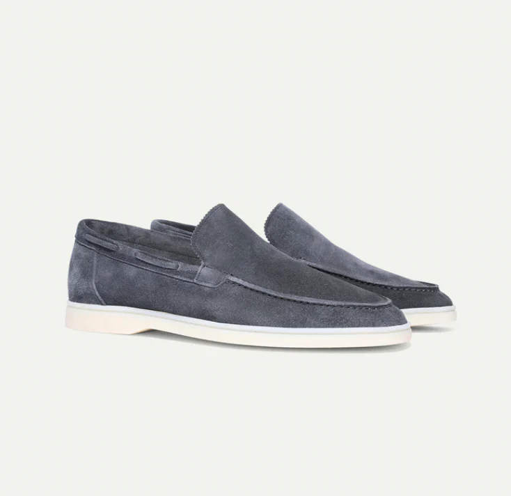 Men's Slip-On Suede Look – Slip-On, Breathable & Spring & Summer