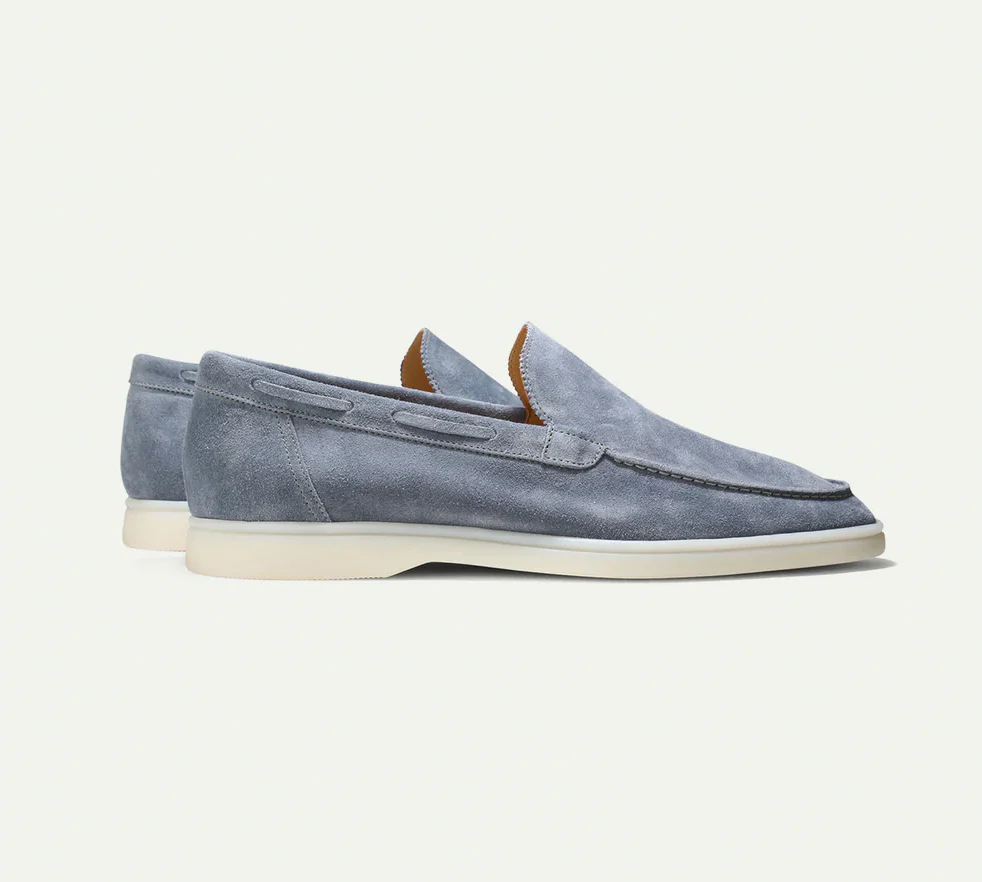 Men's Slip-On Suede Look – Slip-On, Breathable & Spring & Summer