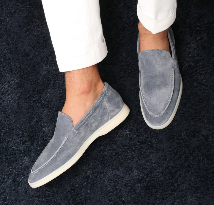 Men's Slip-On Suede Look – Slip-On, Breathable & Spring & Summer