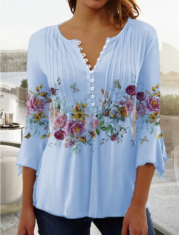 Macy™ | Comfortable Women's Shirt with Modern Print