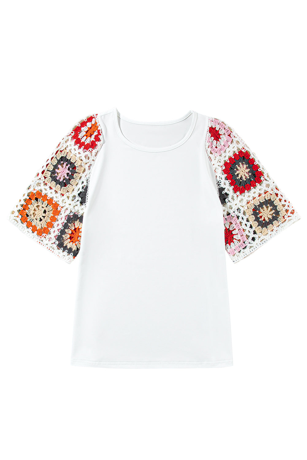 Meribeth | Crochet Top with Floral Pattern