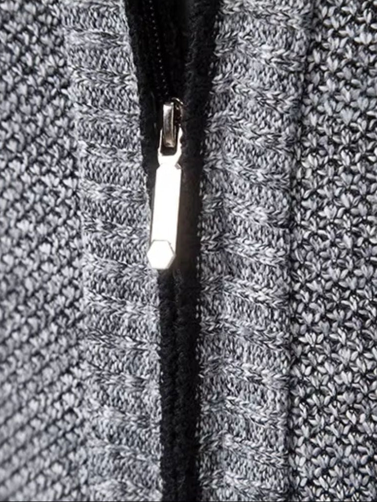 Men's Sweaters | Zip-Up Sweater Vest with Collar