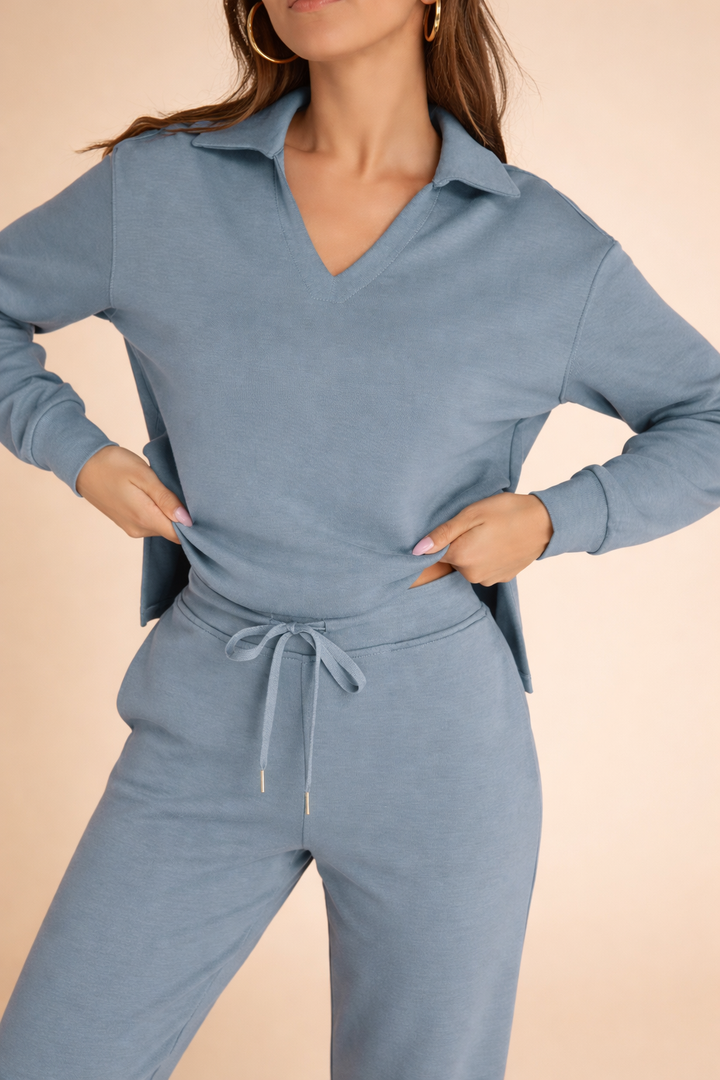 Women's Set | with Sweatshirt and Wide Pants
