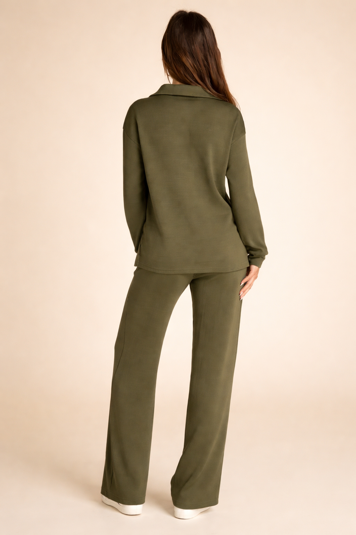 Women's Set | with Sweatshirt and Wide Pants