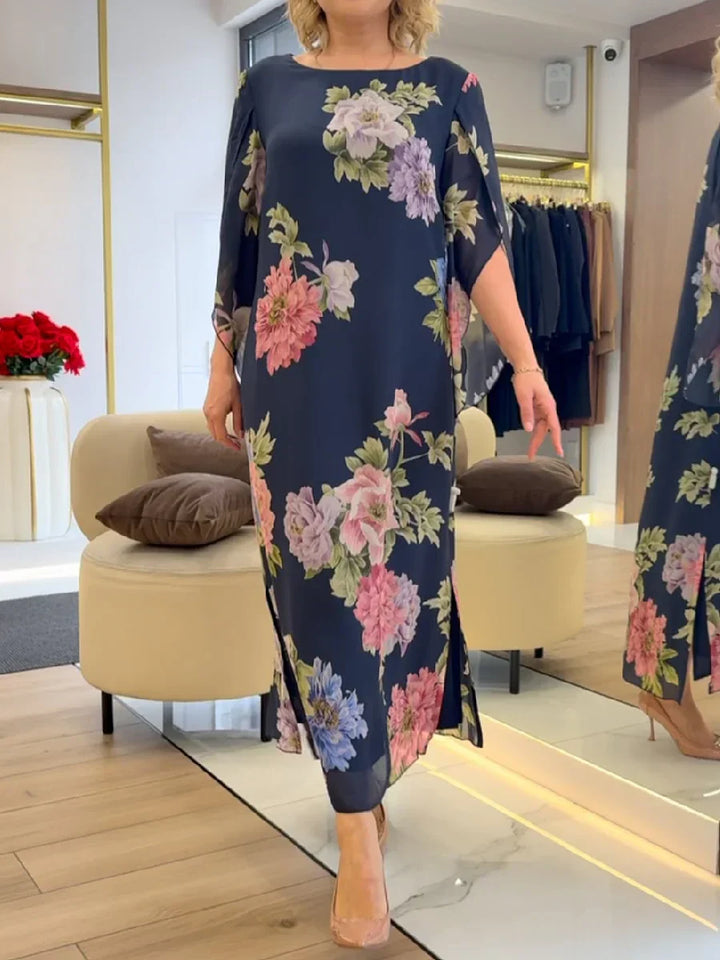 Light Maxi Dress with Floral Print for Ultimate Comfort
