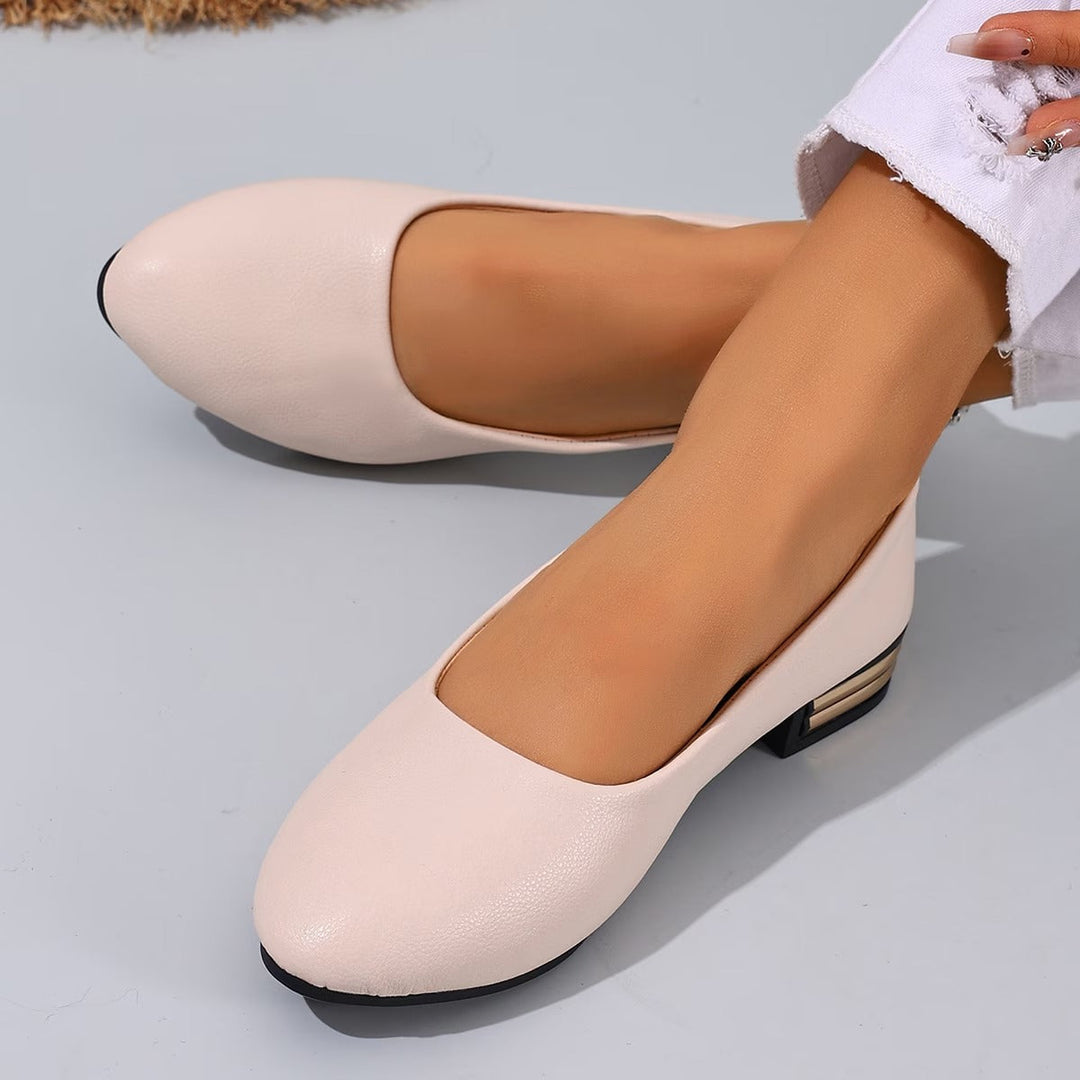Valesse | Comfortable Leather Ballerinas with Elegant Sole