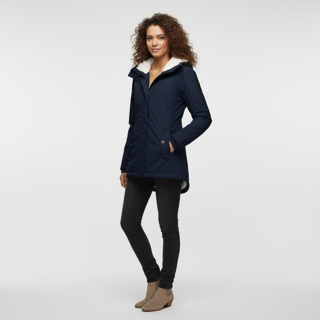 Women's Jacket | Waterproof Jacket with Hood and Fleece Lining