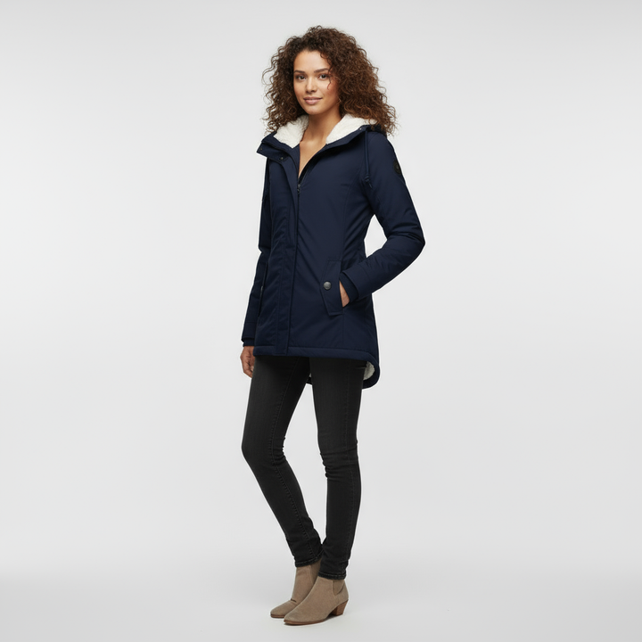 Women's Jacket | Waterproof Jacket with Hood and Fleece Lining
