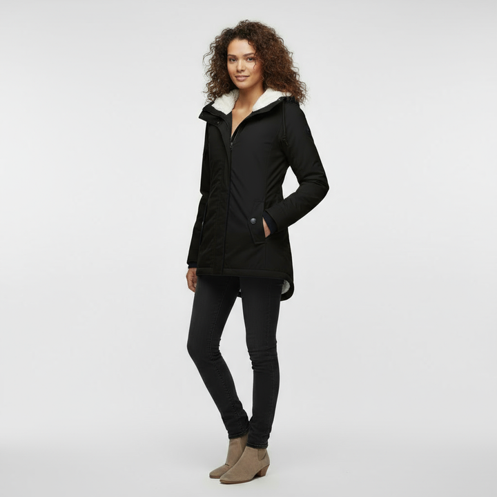 Women's Jacket | Waterproof Jacket with Hood and Fleece Lining