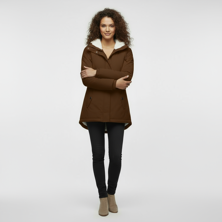 Women's Jacket | Waterproof Jacket with Hood and Fleece Lining