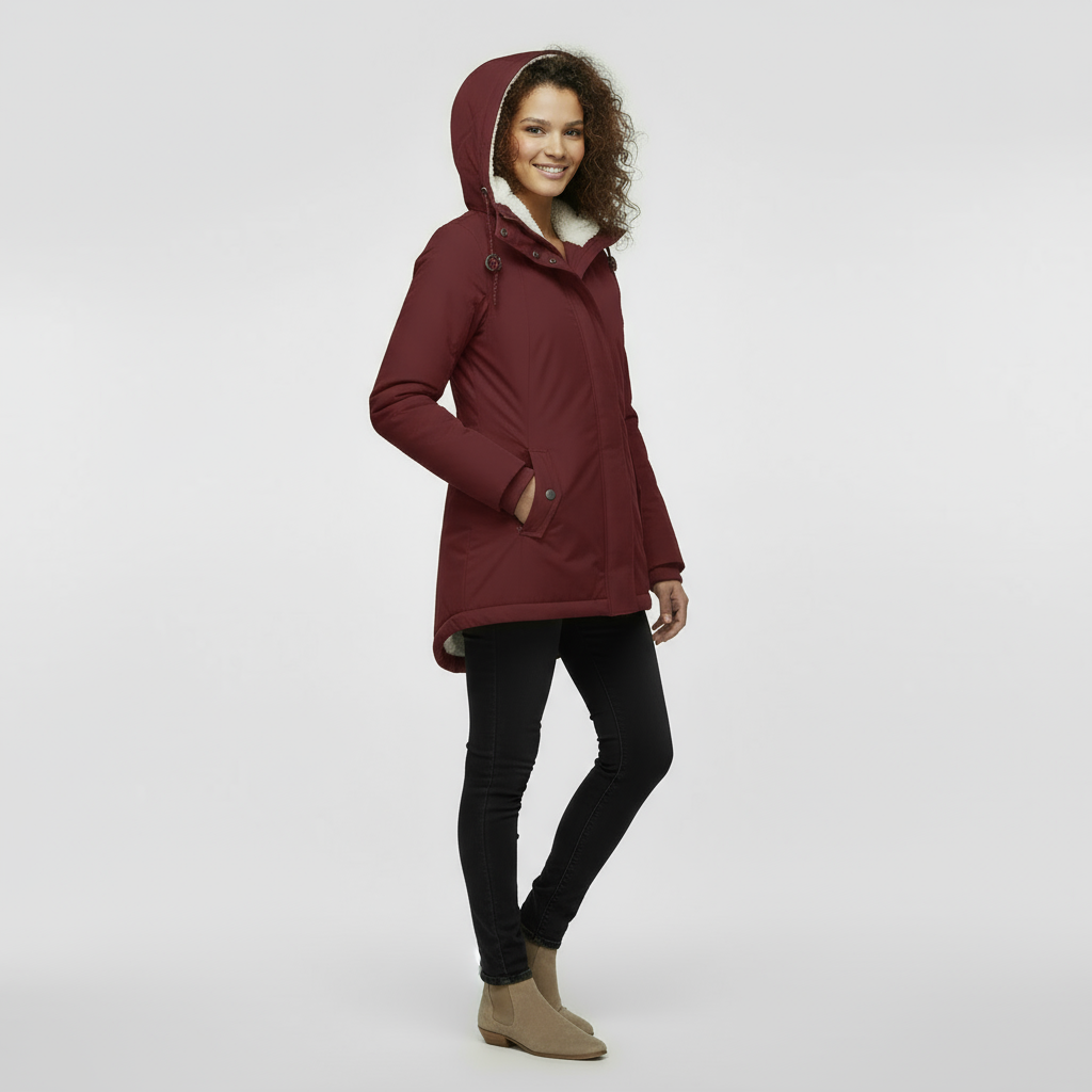 Women's Jacket | Waterproof Jacket with Hood and Fleece Lining