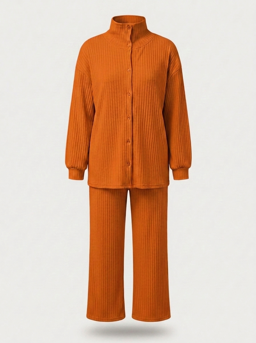 Women's Cozy Cardigans and Pants - Two-Piece Set