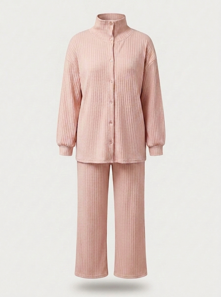 Women's Cozy Cardigans and Pants - Two-Piece Set