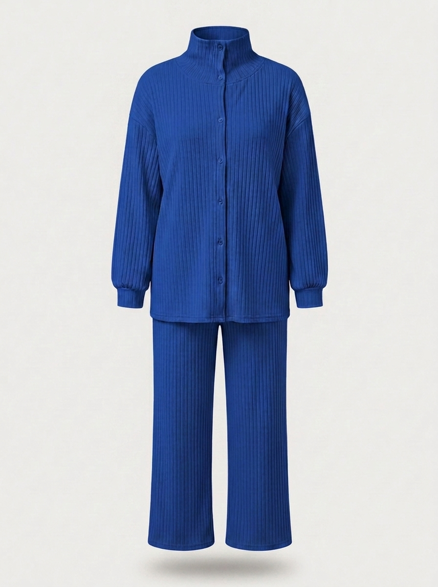 Women's Cozy Cardigans and Pants - Two-Piece Set
