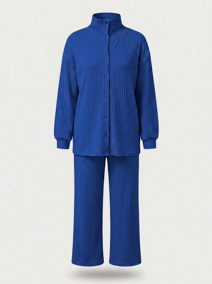 Women's Cozy Cardigans and Pants - Two-Piece Set