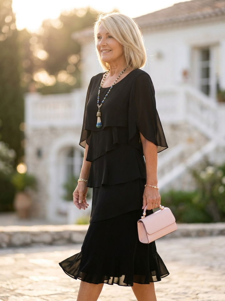 Patricia | Elegant Comfort Ruffle Dress