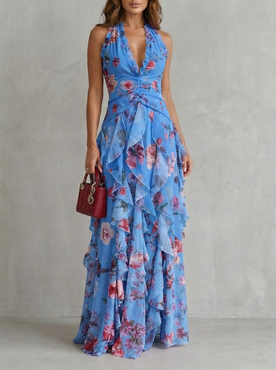 Belladina | Halter Maxi Dress