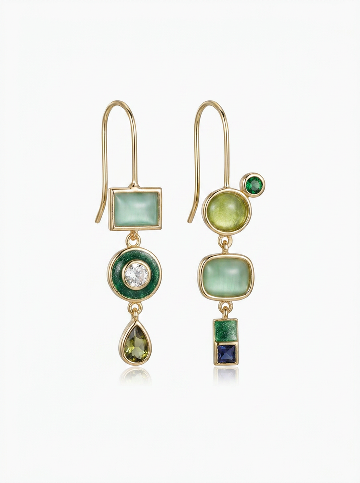 Serena™ | Green Vintage Earrings