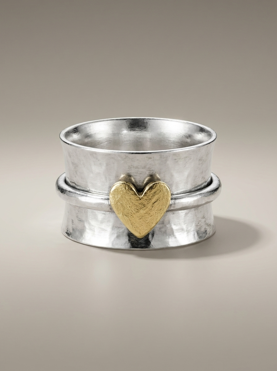 Luna™ | Heart Silver Ring