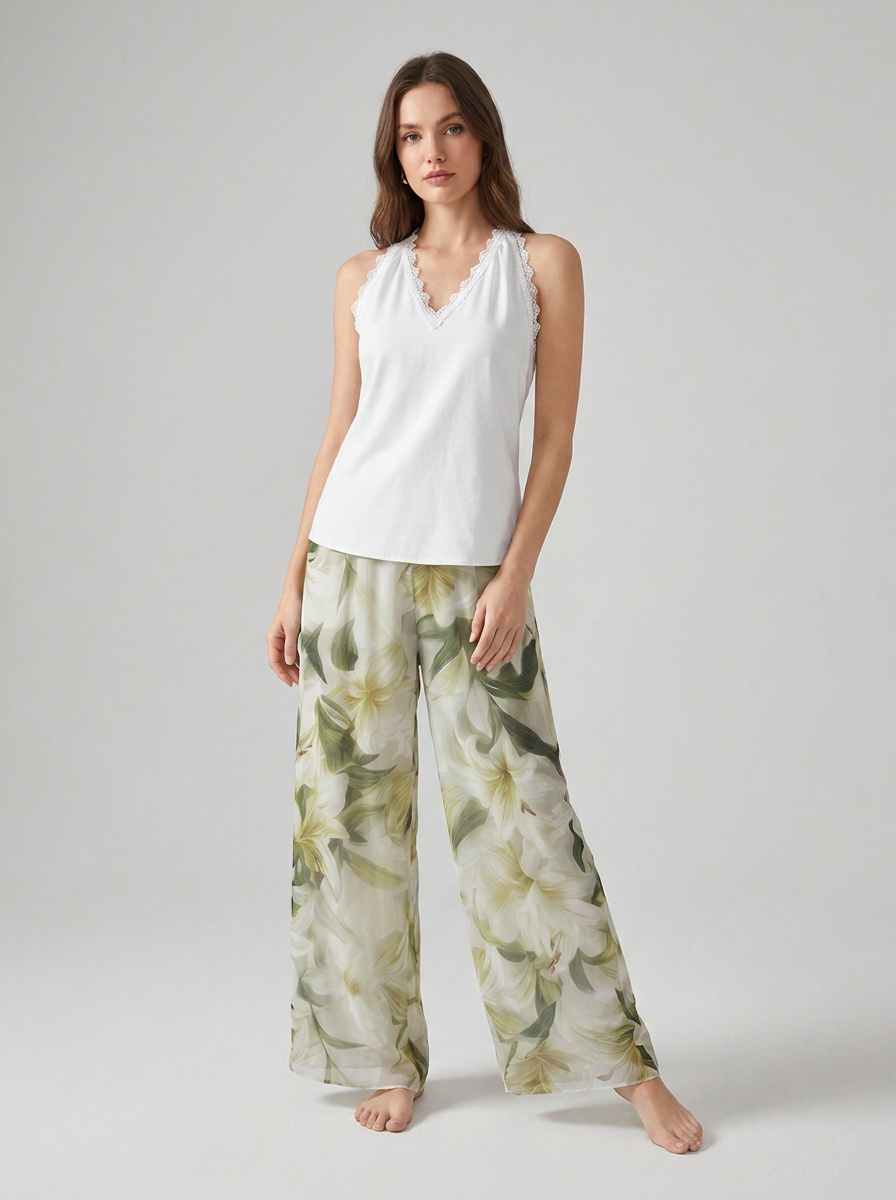 Lyselle™ | Elegant Airy Set with Floral Print
