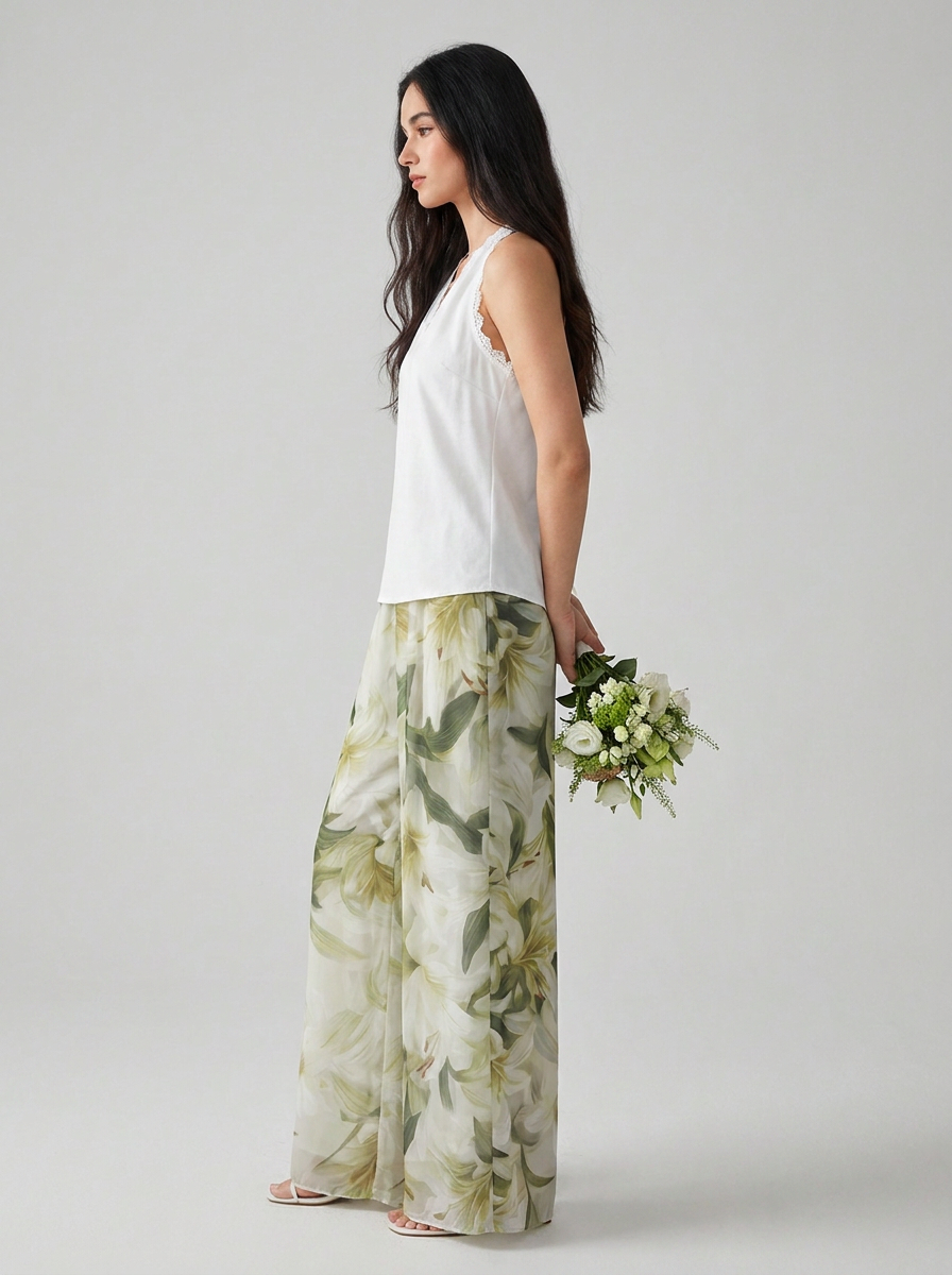 Lyselle™ | Elegant Airy Set with Floral Print