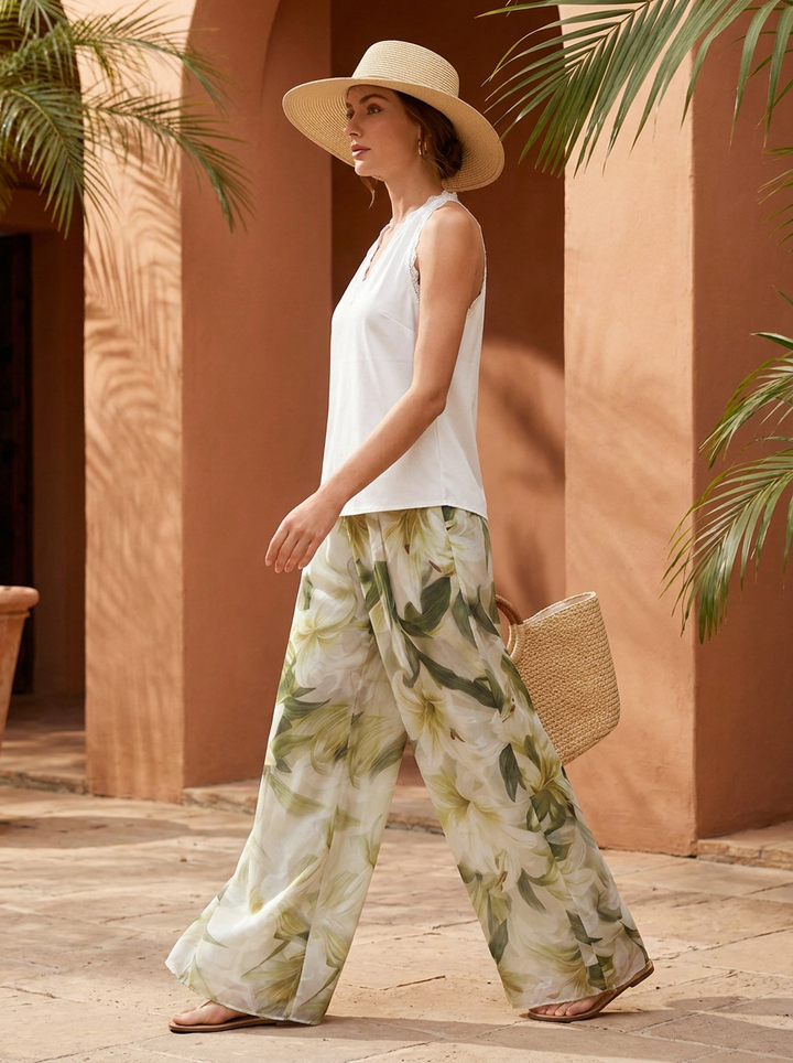 Lyselle™ | Elegant Airy Set with Floral Print