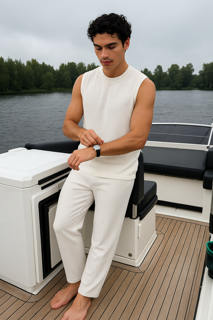 Men’s Sleeveless Summer Set – Lightweight & Breathable