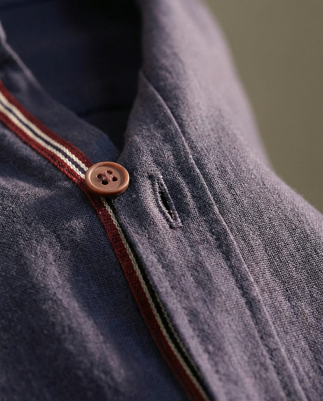 LAURENT MONACO | ELEGANT MAO COLLAR SHIRT FOR MEN