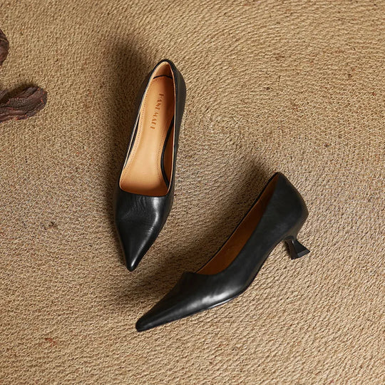 Afrila | Leather Pumps with Pointed Toe