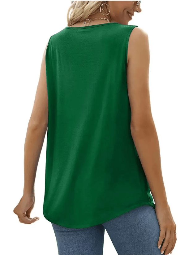 Ann | Pleated Top with Square Neckline