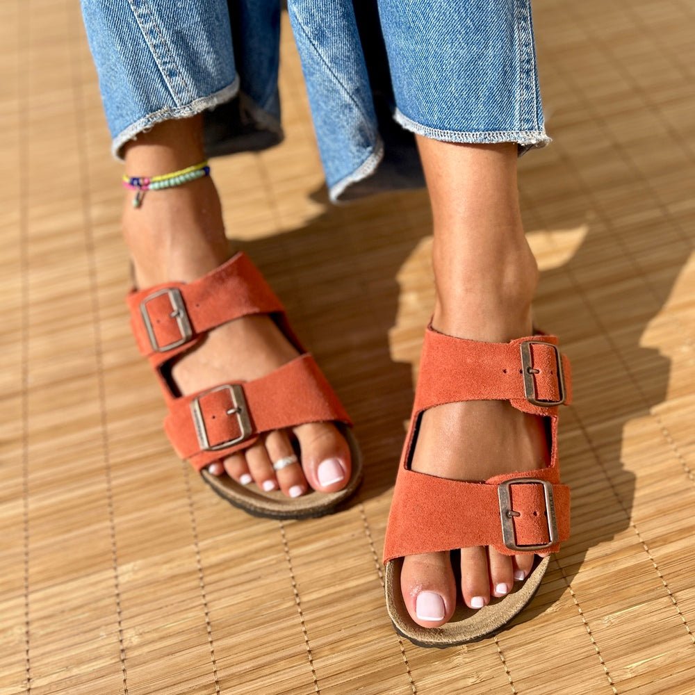 Women’s Double Strap Adjustable Buckle Sandals
