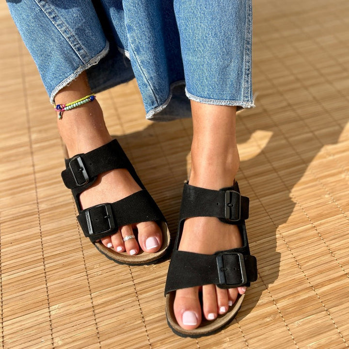 Women’s Double Strap Adjustable Buckle Sandals