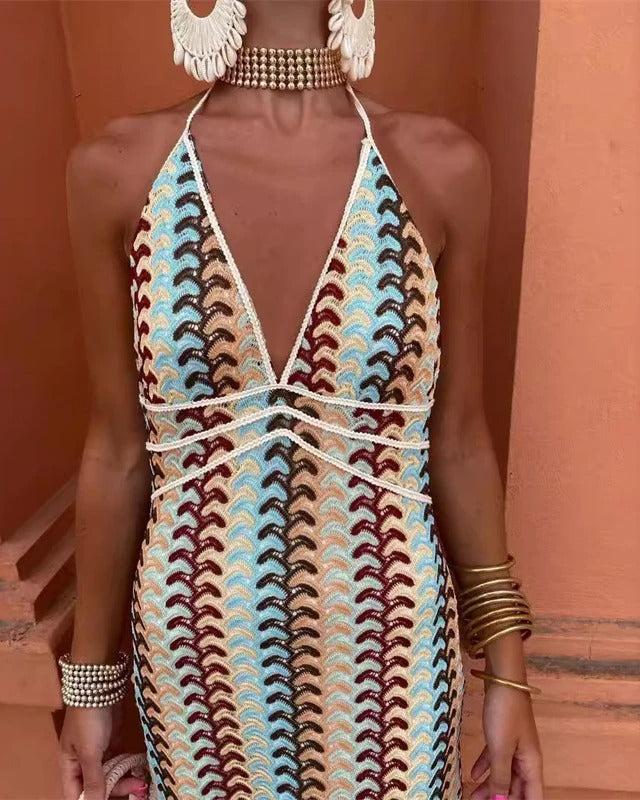 Ruby | Women’s Boho Wedding Guest Beach Maxi Dress