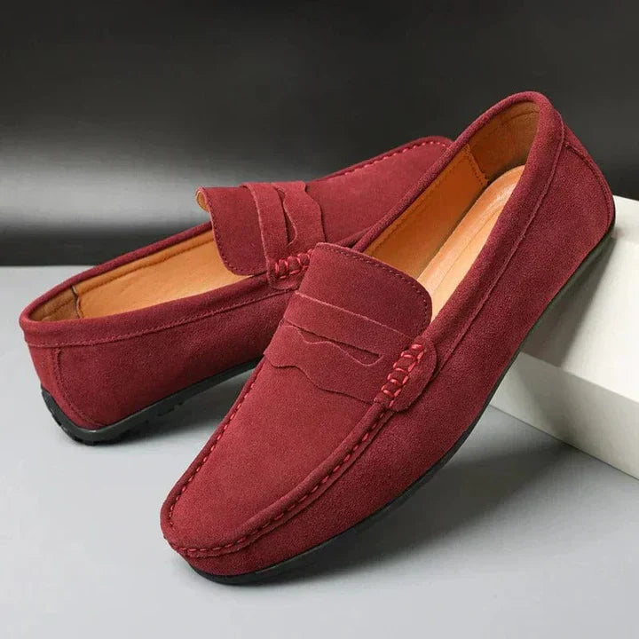 Men's Slip-On Suede Look – Slip-On, Comfort Sole & Spring & Summer
