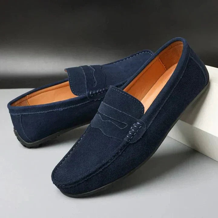 Men's Slip-On Suede Look – Slip-On, Comfort Sole & Spring & Summer