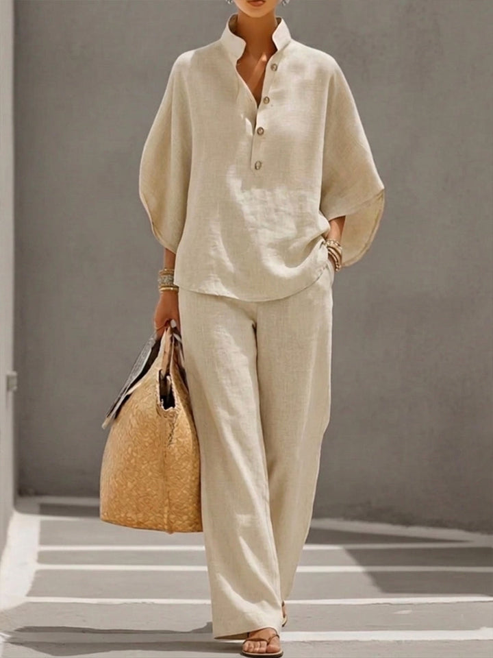 Mariel | Batwing Sleeve Wide Leg Set