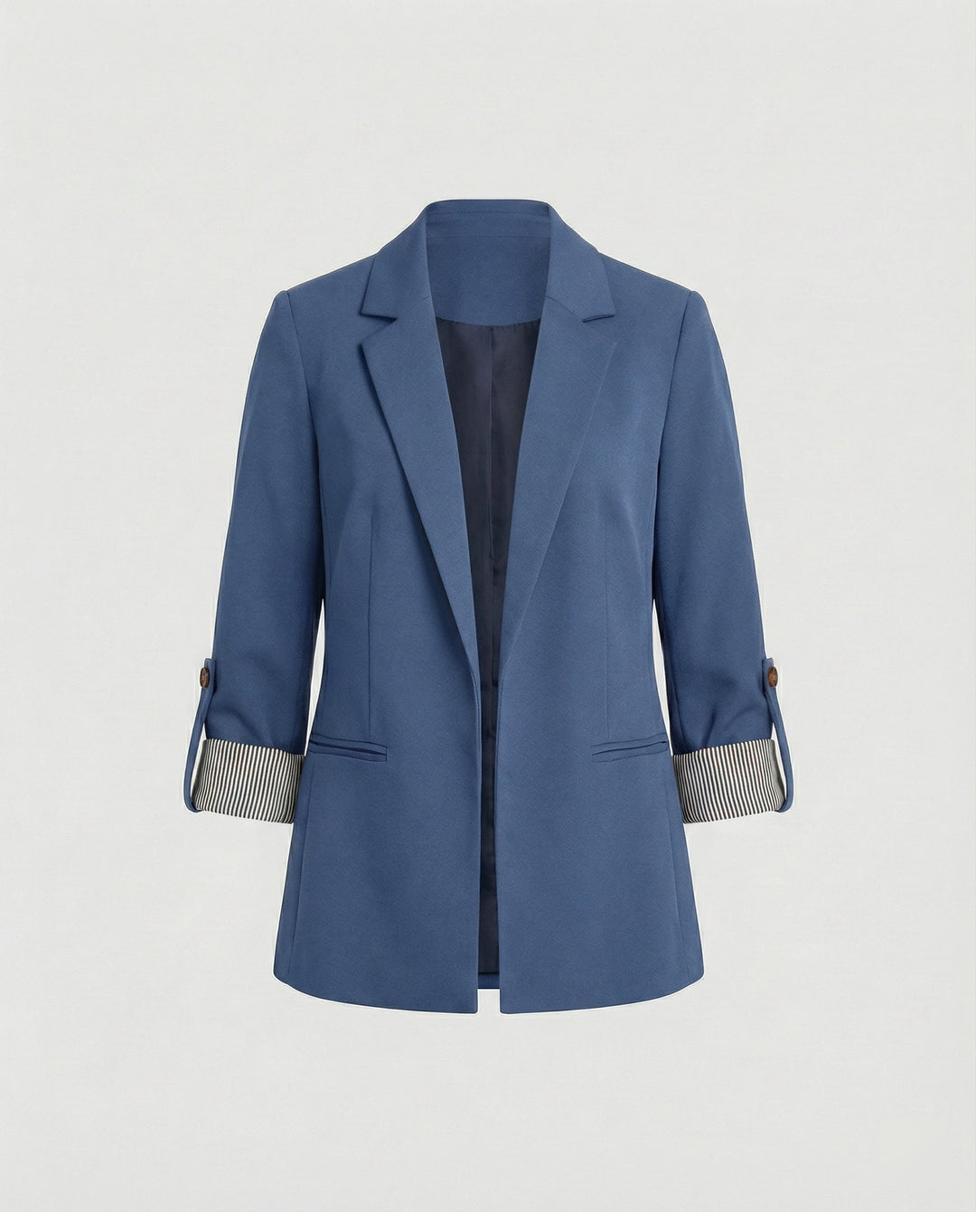 Women’s Casual Tailored Blazer with Rolled Sleeves