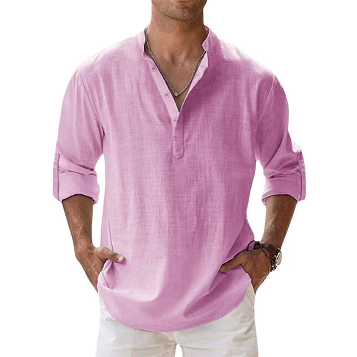 Men’s Lightweight Henley Long Sleeve Casual Shirt