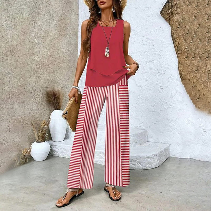 Ratchel | Stylish Women's Set with Printed Top and Matching Pants