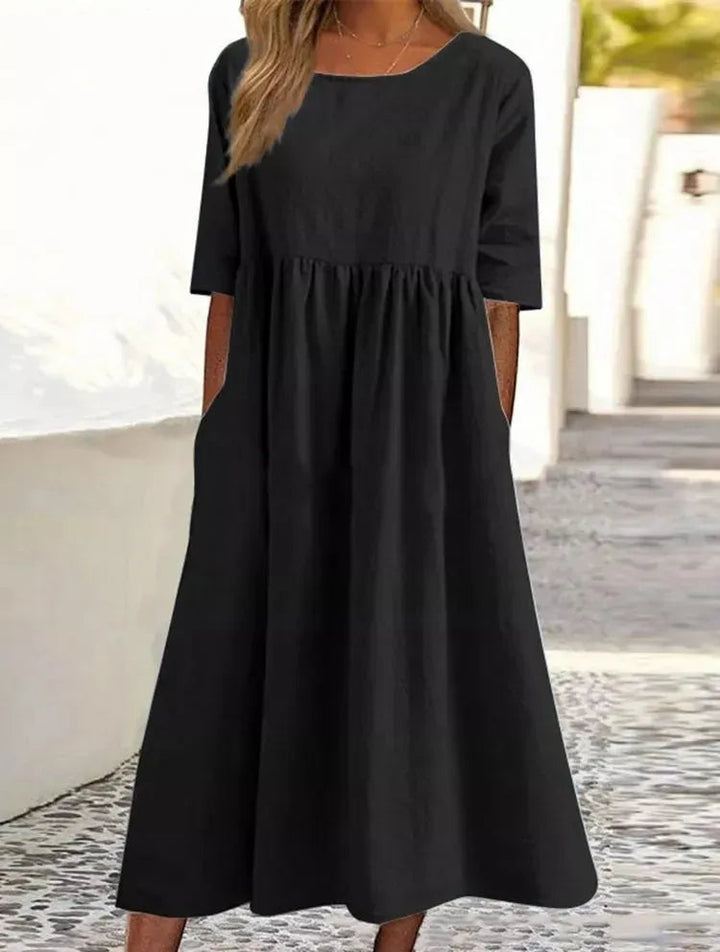 Eliana | Airy Cotton Dress with Pocket
