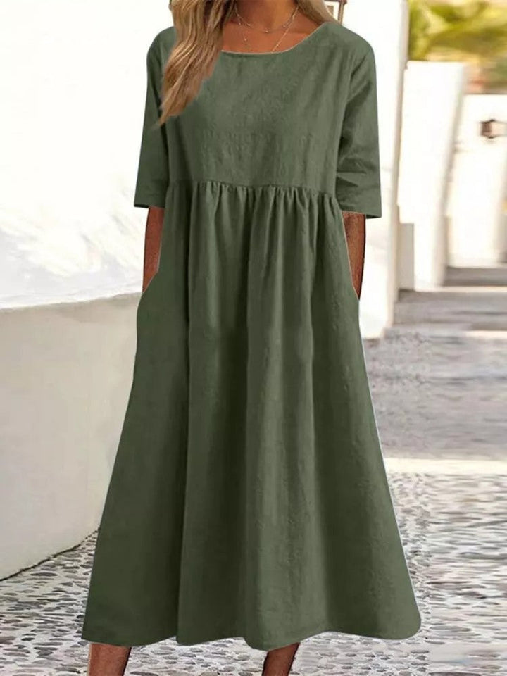 Eliana | Airy Cotton Dress with Pocket