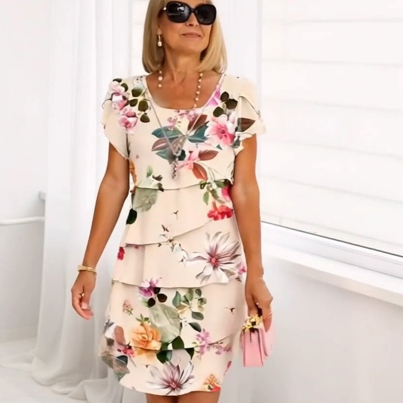 Tanisha | Blossom Magic Cascade Dress