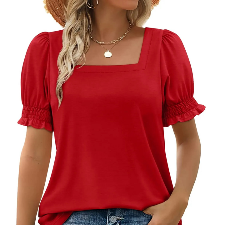 Nele | Feminine Top with Square Neckline