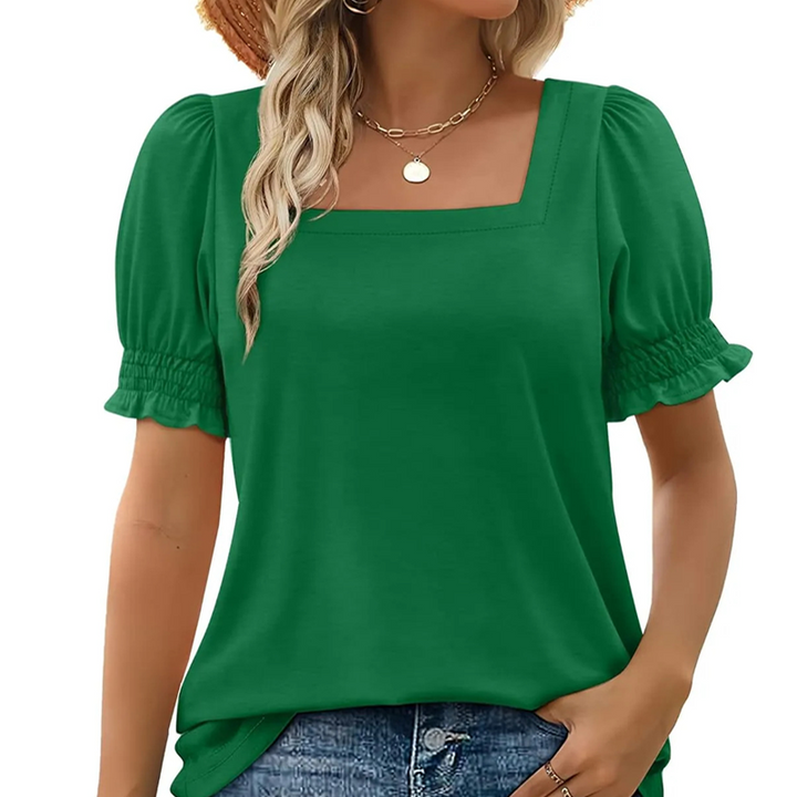 Nele | Feminine Top with Square Neckline