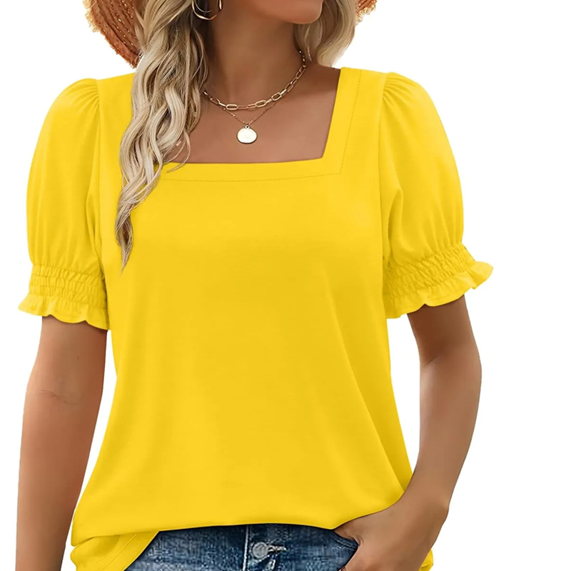 Nele | Feminine Top with Square Neckline