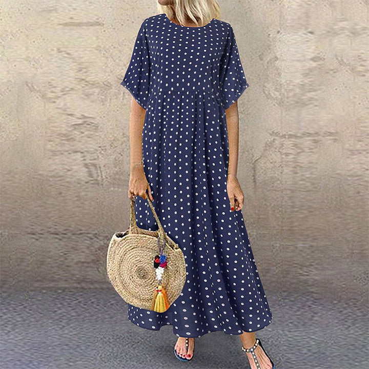 Jaeli | Boho Maxi Dress with Dots