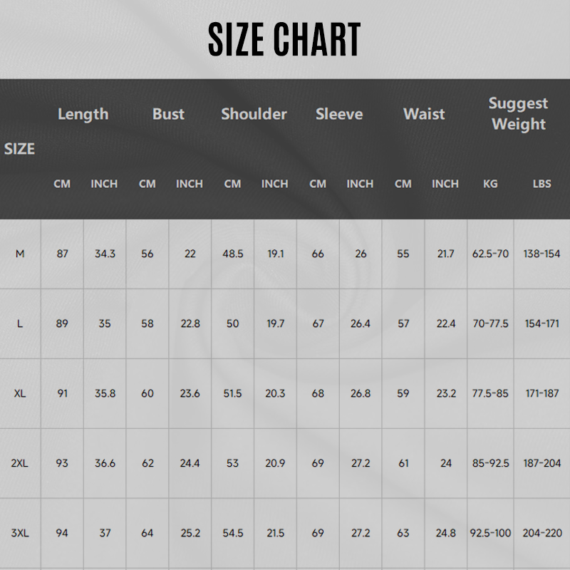 Men's Winter Jacket with Hood in Extended Cut